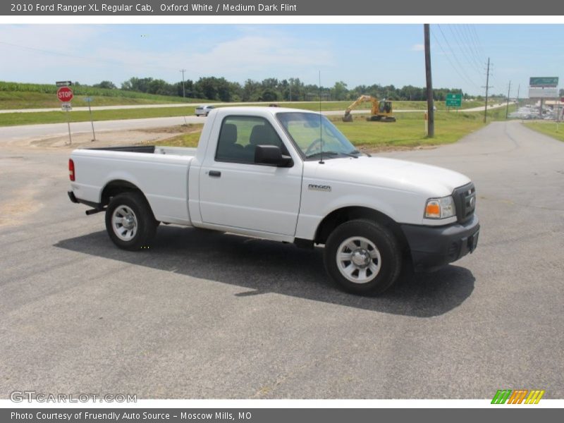 Oxford White / Medium Dark Flint 2010 Ford Ranger XL Regular Cab