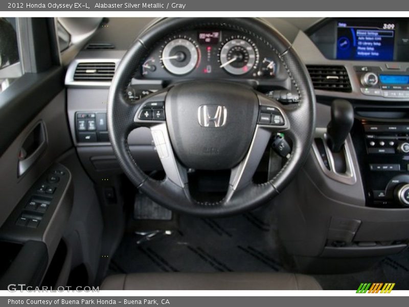 Alabaster Silver Metallic / Gray 2012 Honda Odyssey EX-L
