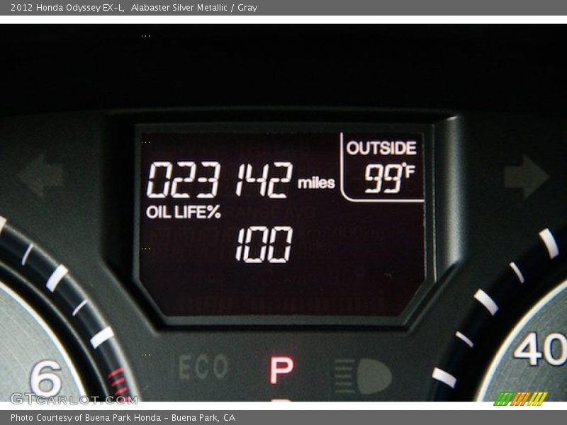 Alabaster Silver Metallic / Gray 2012 Honda Odyssey EX-L