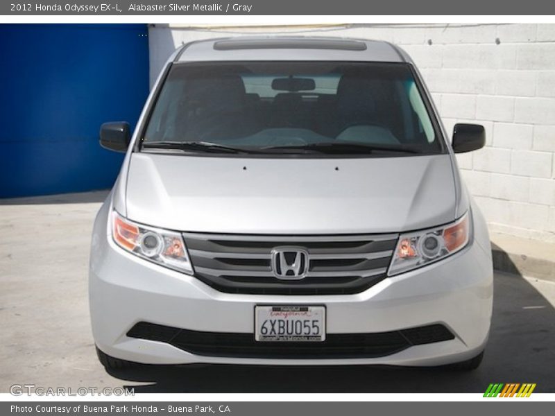 Alabaster Silver Metallic / Gray 2012 Honda Odyssey EX-L