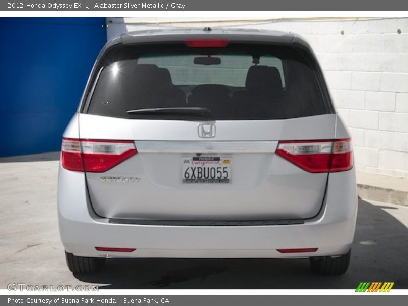 Alabaster Silver Metallic / Gray 2012 Honda Odyssey EX-L