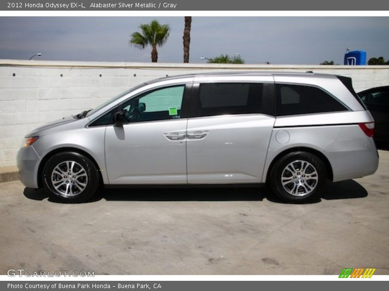 Alabaster Silver Metallic / Gray 2012 Honda Odyssey EX-L