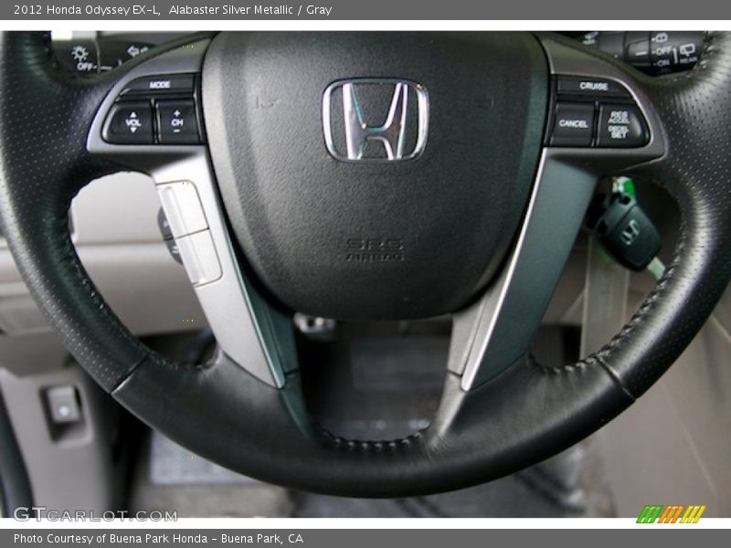 Alabaster Silver Metallic / Gray 2012 Honda Odyssey EX-L