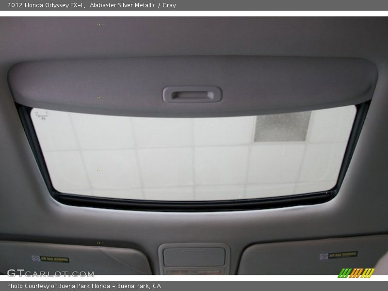 Alabaster Silver Metallic / Gray 2012 Honda Odyssey EX-L