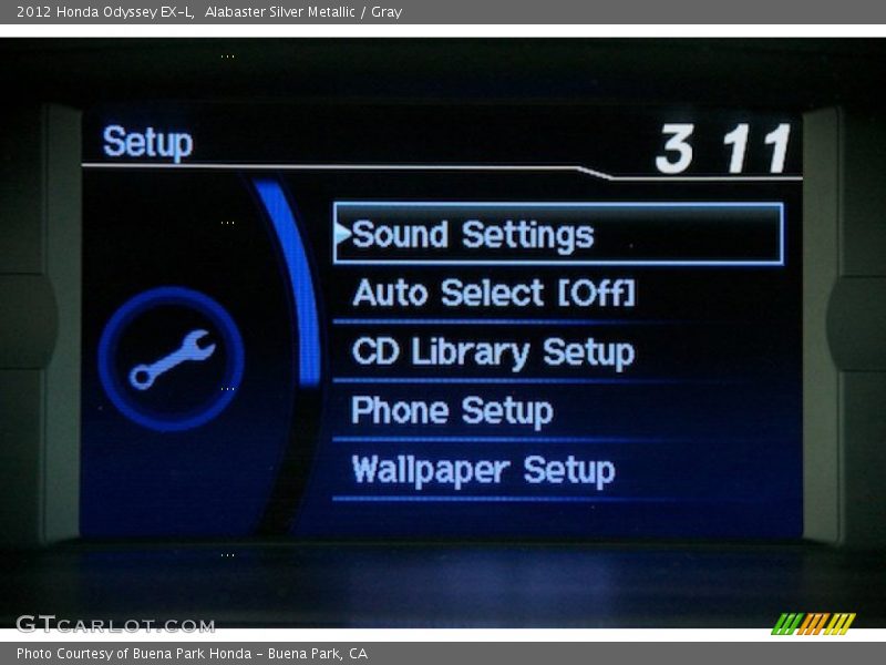Alabaster Silver Metallic / Gray 2012 Honda Odyssey EX-L