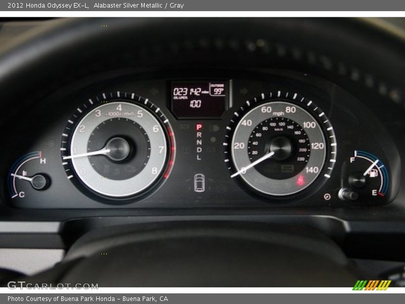 Alabaster Silver Metallic / Gray 2012 Honda Odyssey EX-L