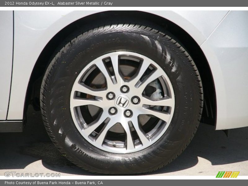 Alabaster Silver Metallic / Gray 2012 Honda Odyssey EX-L