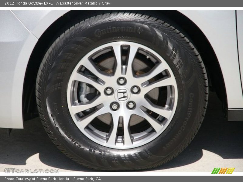 Alabaster Silver Metallic / Gray 2012 Honda Odyssey EX-L