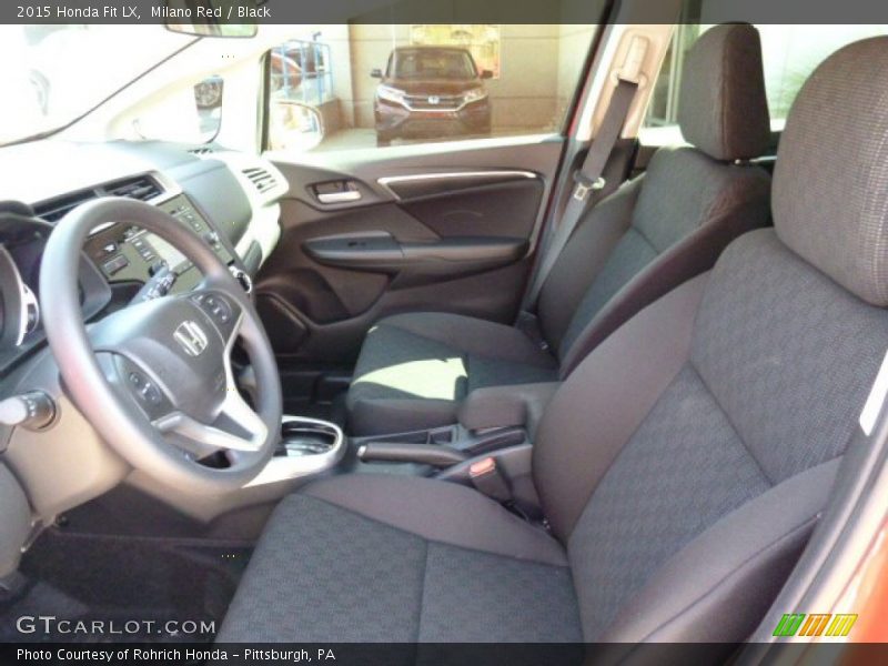 Milano Red / Black 2015 Honda Fit LX