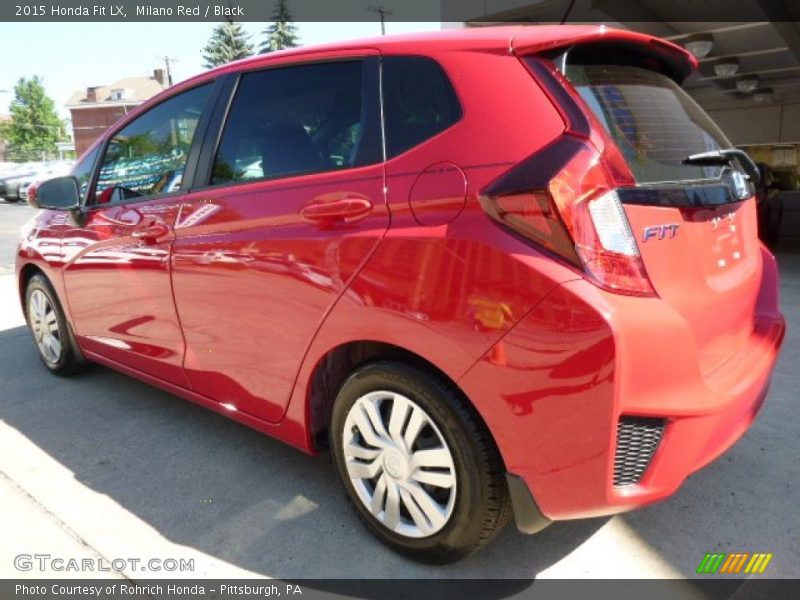 Milano Red / Black 2015 Honda Fit LX