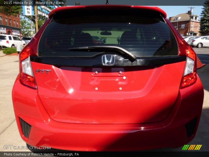 Milano Red / Black 2015 Honda Fit LX