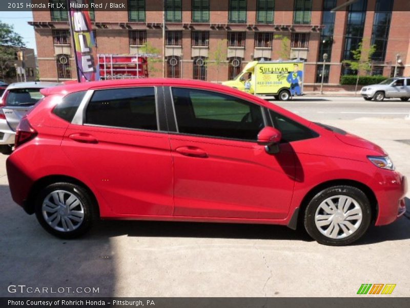 Milano Red / Black 2015 Honda Fit LX