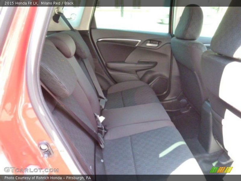Milano Red / Black 2015 Honda Fit LX