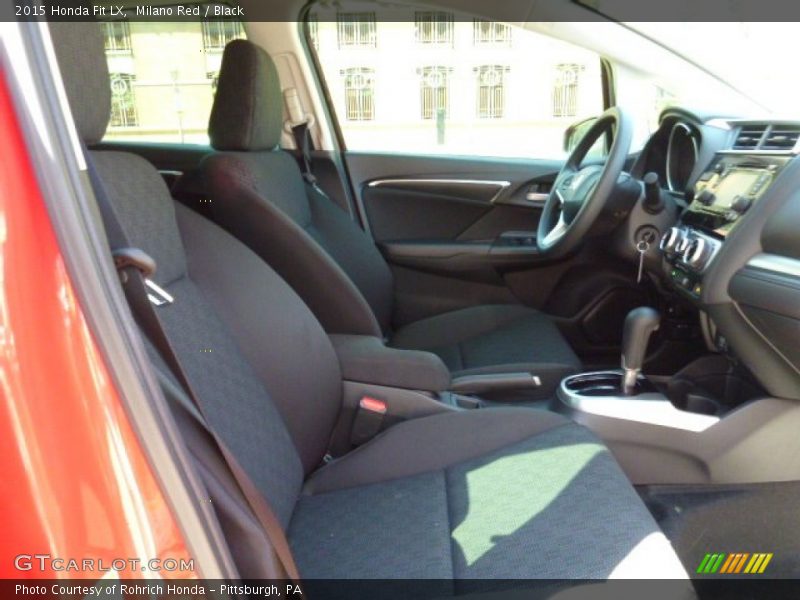 Milano Red / Black 2015 Honda Fit LX