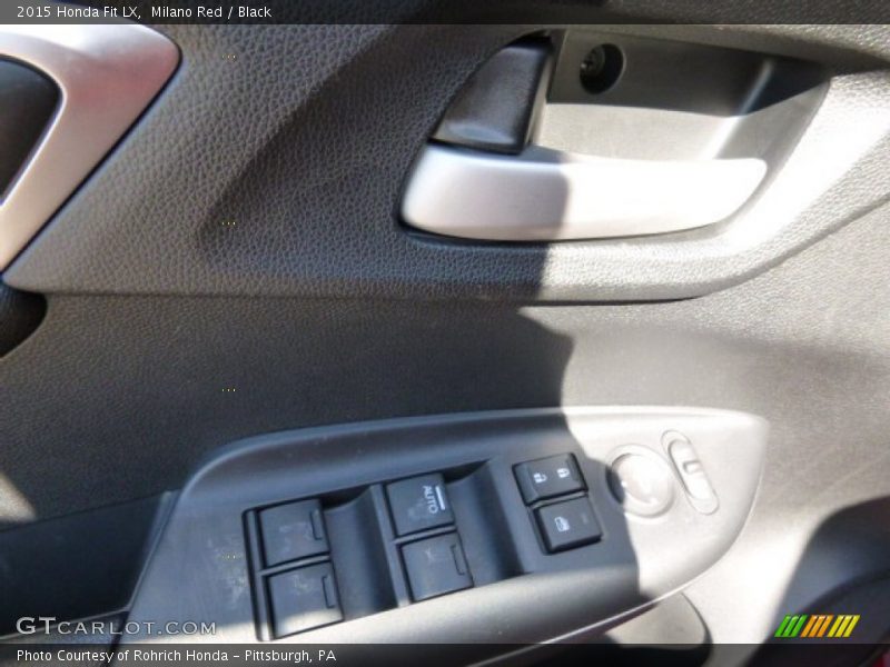 Milano Red / Black 2015 Honda Fit LX