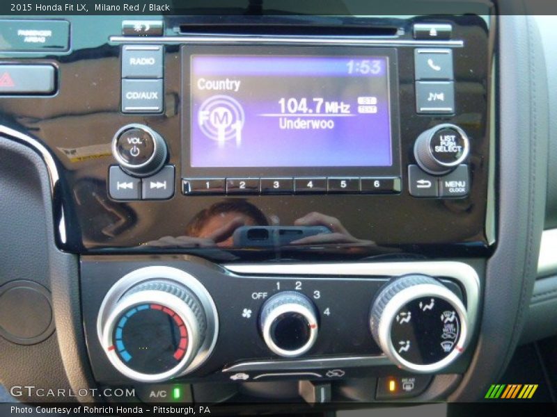 Milano Red / Black 2015 Honda Fit LX