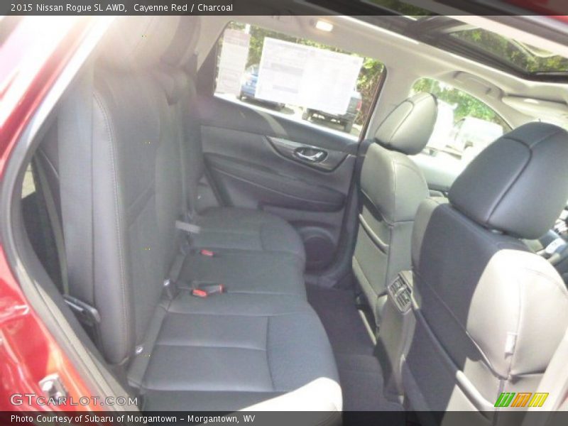 Cayenne Red / Charcoal 2015 Nissan Rogue SL AWD