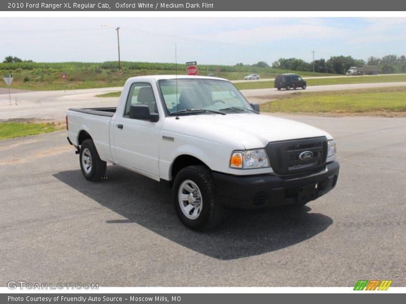 Oxford White / Medium Dark Flint 2010 Ford Ranger XL Regular Cab