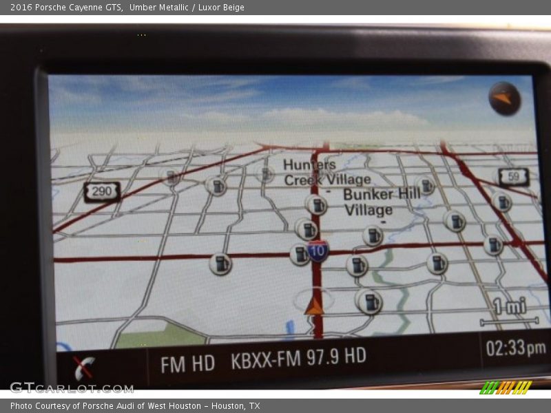 Navigation of 2016 Cayenne GTS