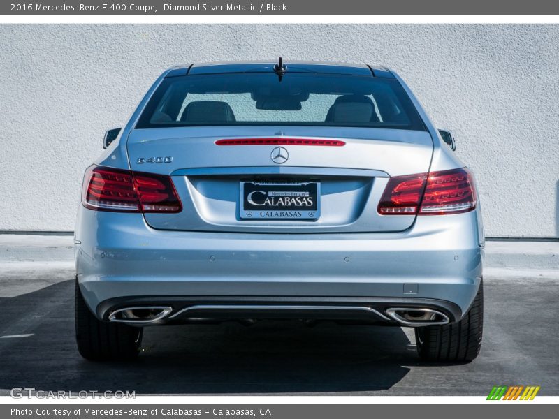 Diamond Silver Metallic / Black 2016 Mercedes-Benz E 400 Coupe