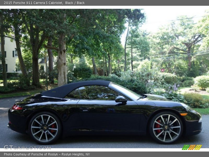 Black / Black 2015 Porsche 911 Carrera S Cabriolet