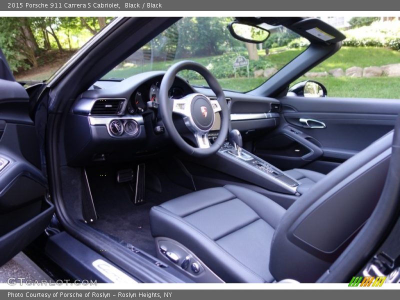 Black Interior - 2015 911 Carrera S Cabriolet 