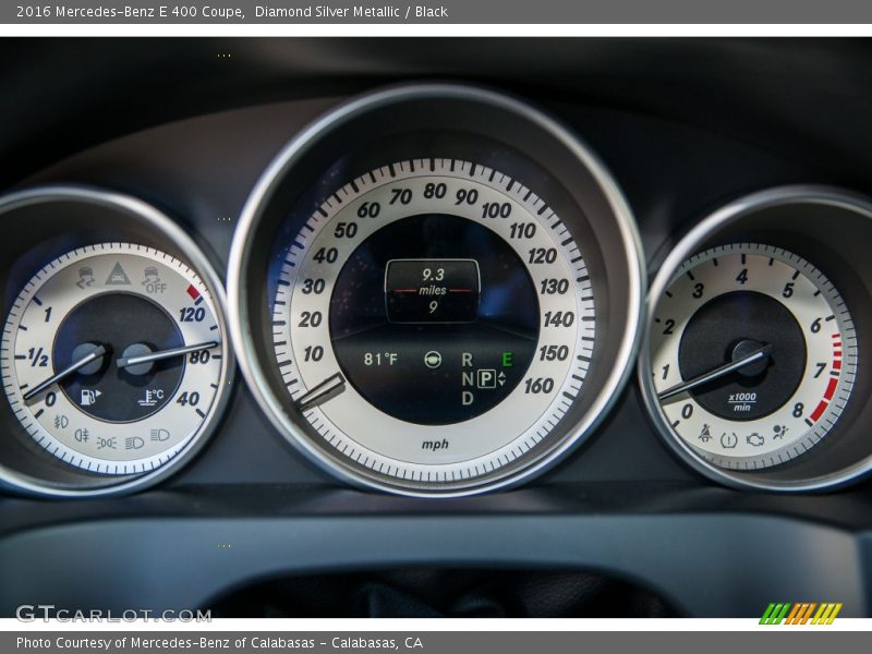  2016 E 400 Coupe 400 Coupe Gauges