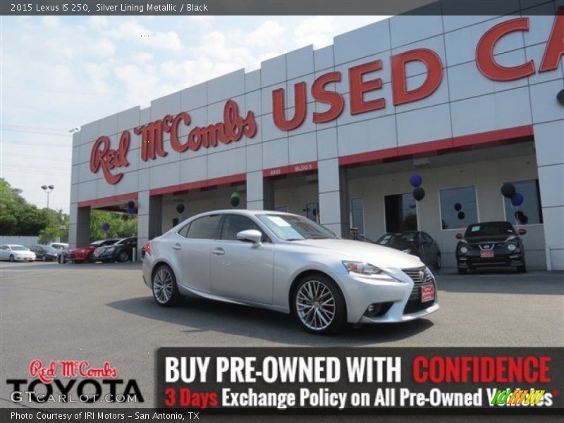 Silver Lining Metallic / Black 2015 Lexus IS 250