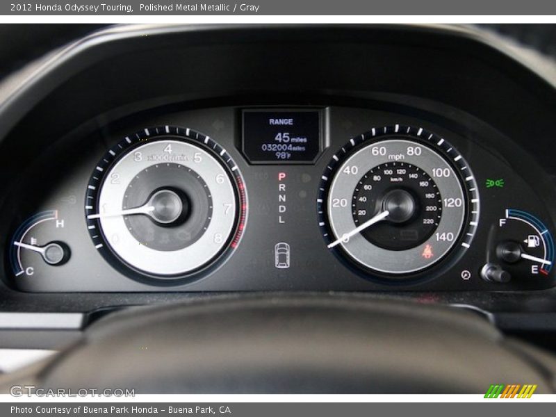 Polished Metal Metallic / Gray 2012 Honda Odyssey Touring