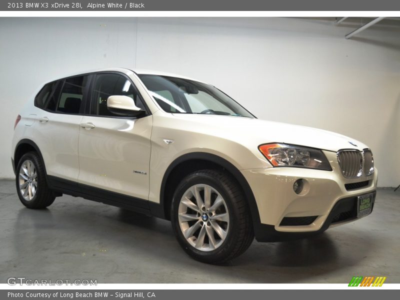 Alpine White / Black 2013 BMW X3 xDrive 28i