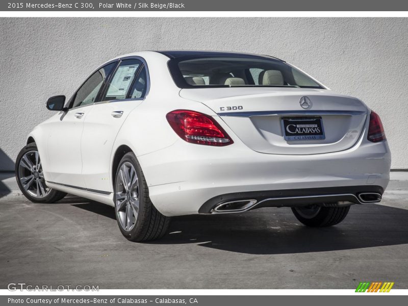 Polar White / Silk Beige/Black 2015 Mercedes-Benz C 300