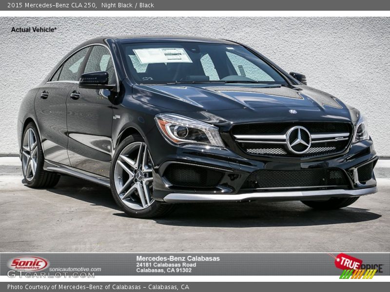 Night Black / Black 2015 Mercedes-Benz CLA 250