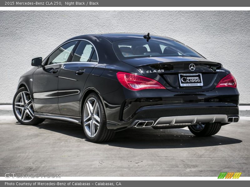 Night Black / Black 2015 Mercedes-Benz CLA 250