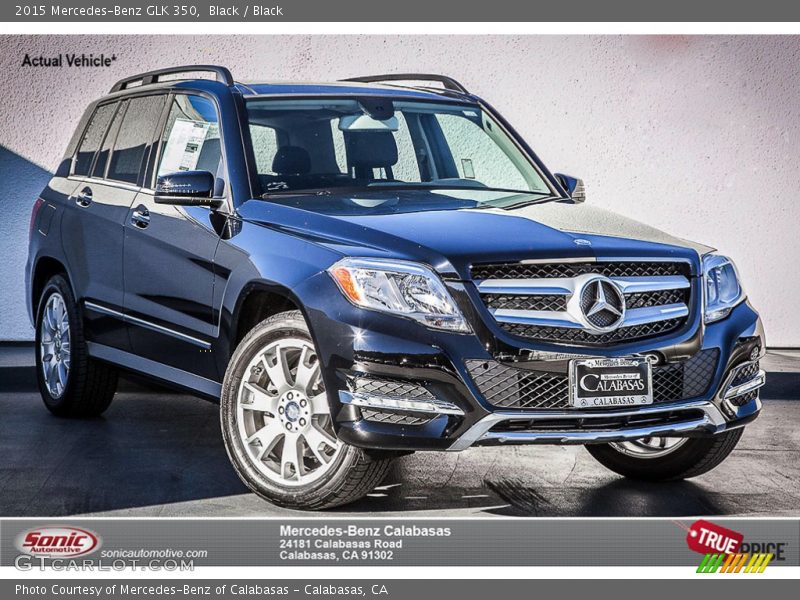 Black / Black 2015 Mercedes-Benz GLK 350