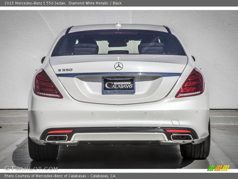 Diamond White Metallic / Black 2015 Mercedes-Benz S 550 Sedan