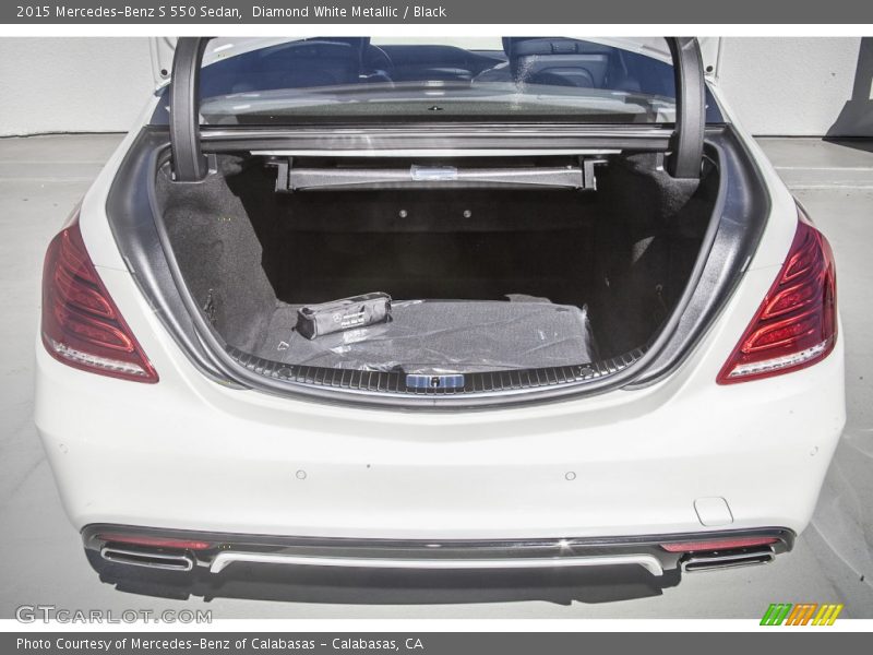 Diamond White Metallic / Black 2015 Mercedes-Benz S 550 Sedan