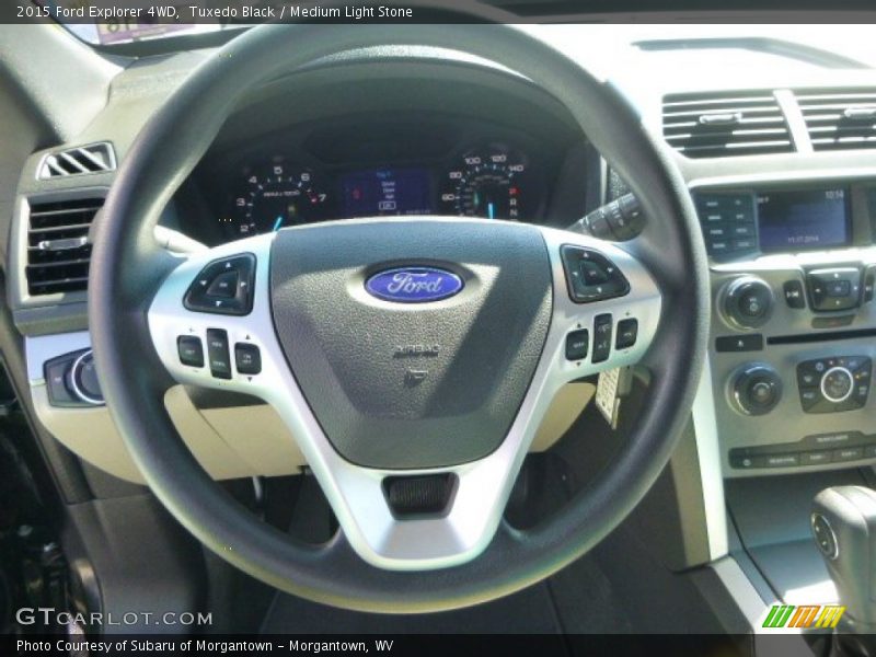 Tuxedo Black / Medium Light Stone 2015 Ford Explorer 4WD