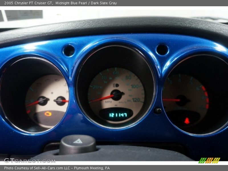 Midnight Blue Pearl / Dark Slate Gray 2005 Chrysler PT Cruiser GT