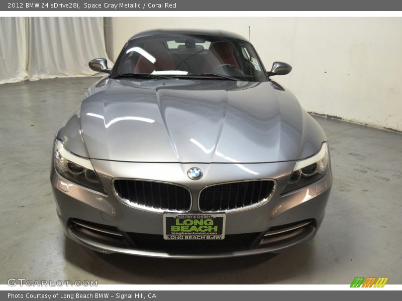 Space Gray Metallic / Coral Red 2012 BMW Z4 sDrive28i
