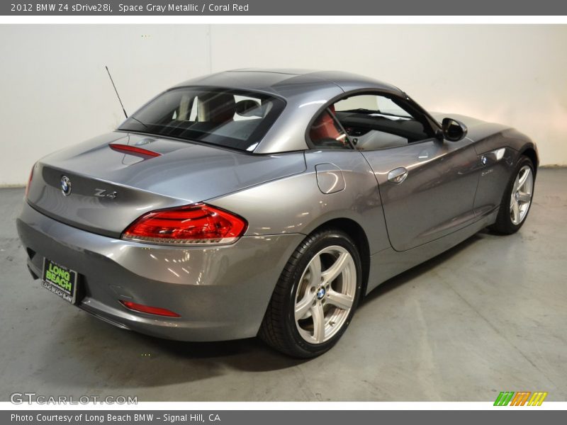 Space Gray Metallic / Coral Red 2012 BMW Z4 sDrive28i
