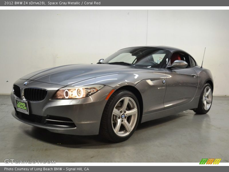 Space Gray Metallic / Coral Red 2012 BMW Z4 sDrive28i