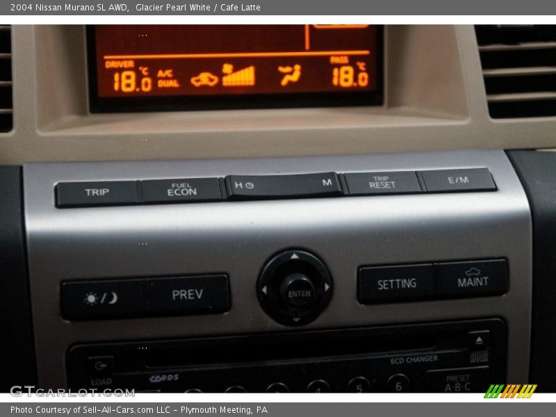 Glacier Pearl White / Cafe Latte 2004 Nissan Murano SL AWD