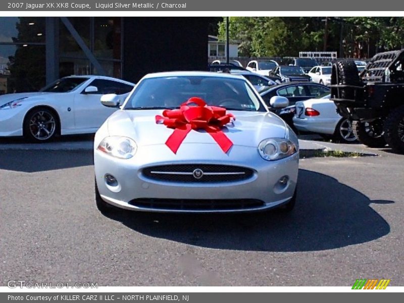 Liquid Silver Metallic / Charcoal 2007 Jaguar XK XK8 Coupe