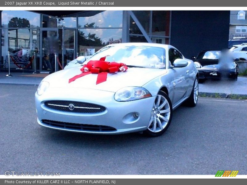 Liquid Silver Metallic / Charcoal 2007 Jaguar XK XK8 Coupe