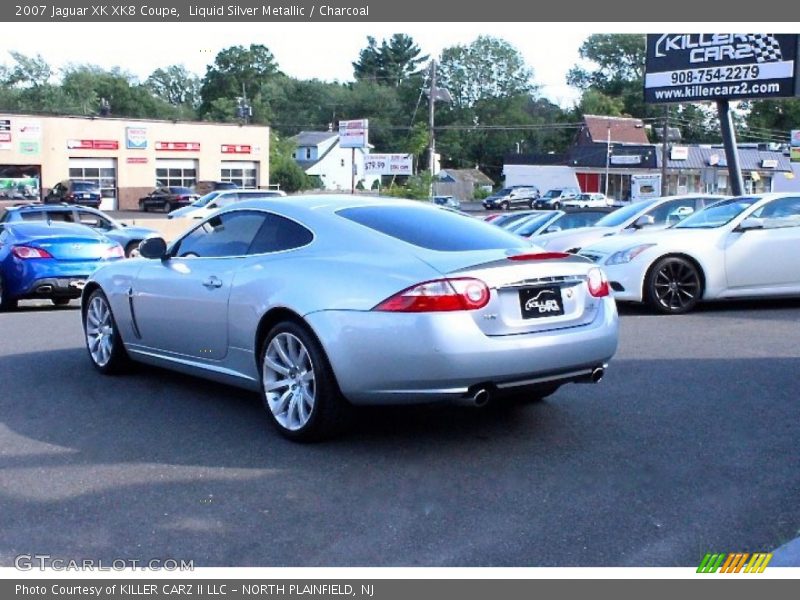 Liquid Silver Metallic / Charcoal 2007 Jaguar XK XK8 Coupe