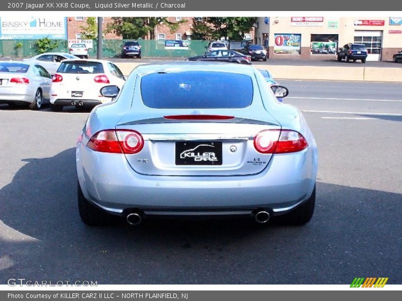 Liquid Silver Metallic / Charcoal 2007 Jaguar XK XK8 Coupe