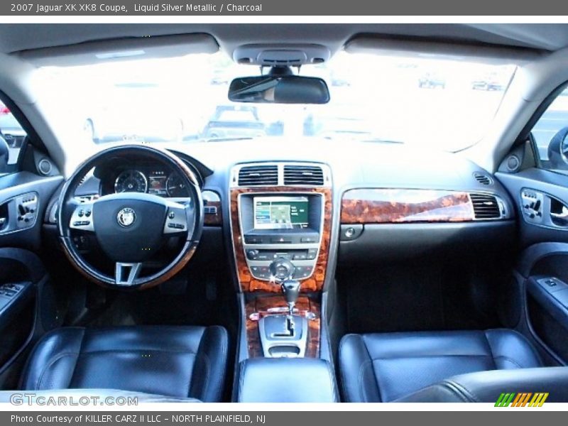 Liquid Silver Metallic / Charcoal 2007 Jaguar XK XK8 Coupe
