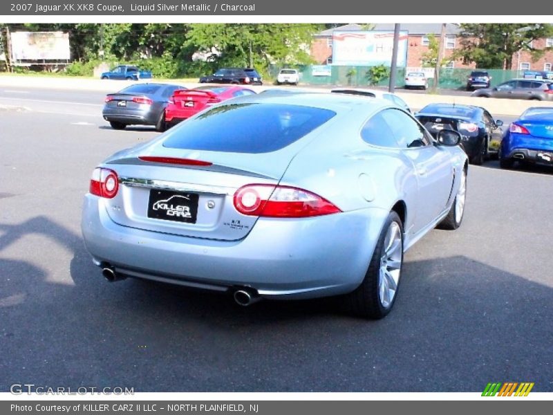 Liquid Silver Metallic / Charcoal 2007 Jaguar XK XK8 Coupe