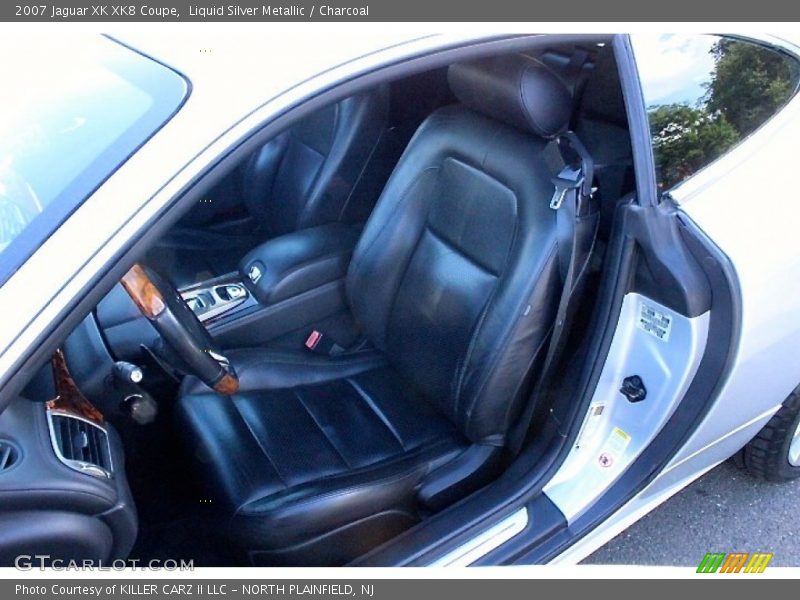 Liquid Silver Metallic / Charcoal 2007 Jaguar XK XK8 Coupe