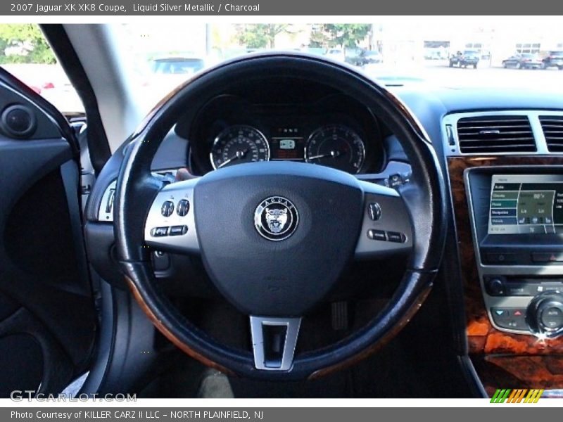 Liquid Silver Metallic / Charcoal 2007 Jaguar XK XK8 Coupe